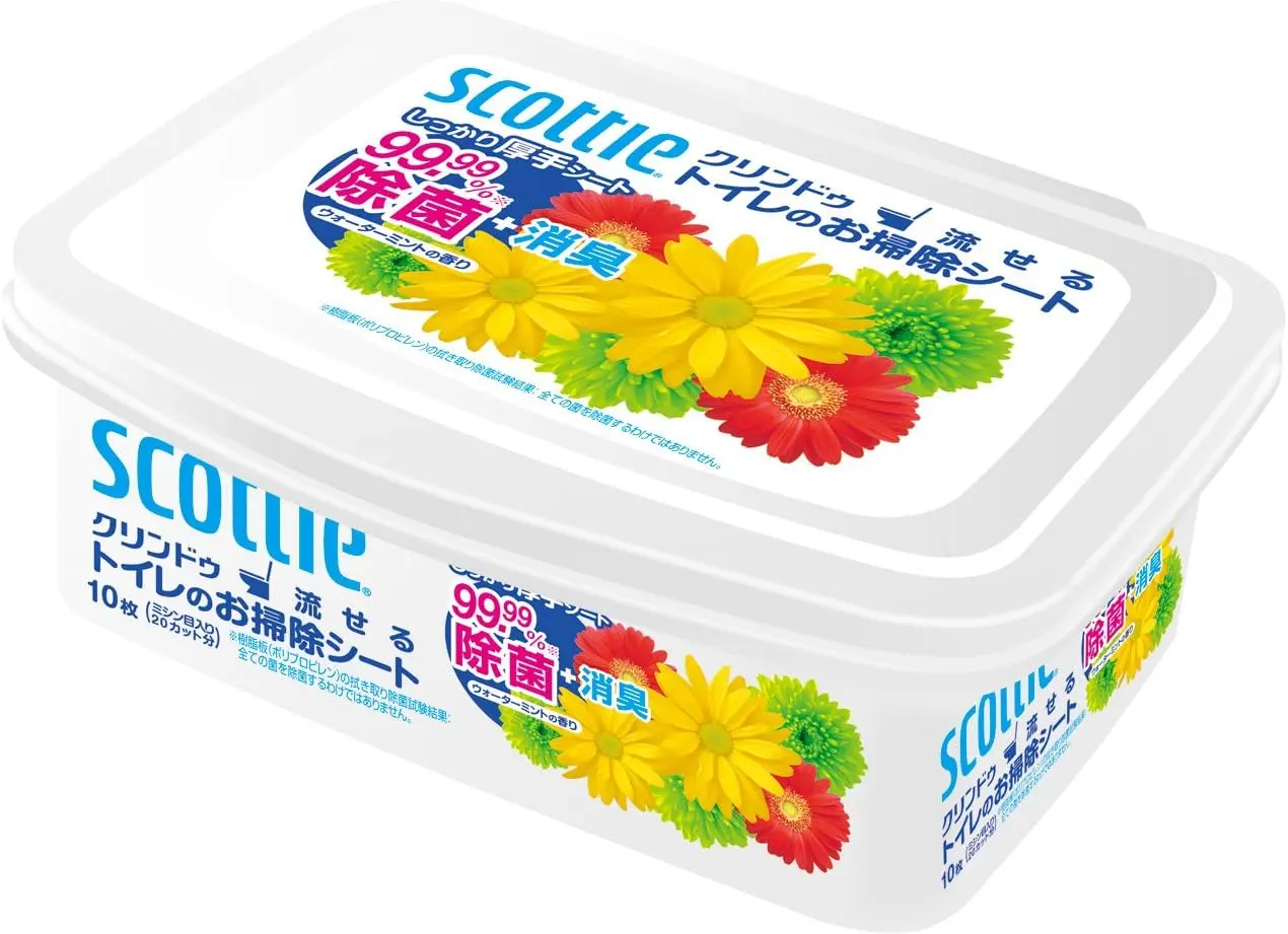 スコッティ流せるトイレのお掃除シート