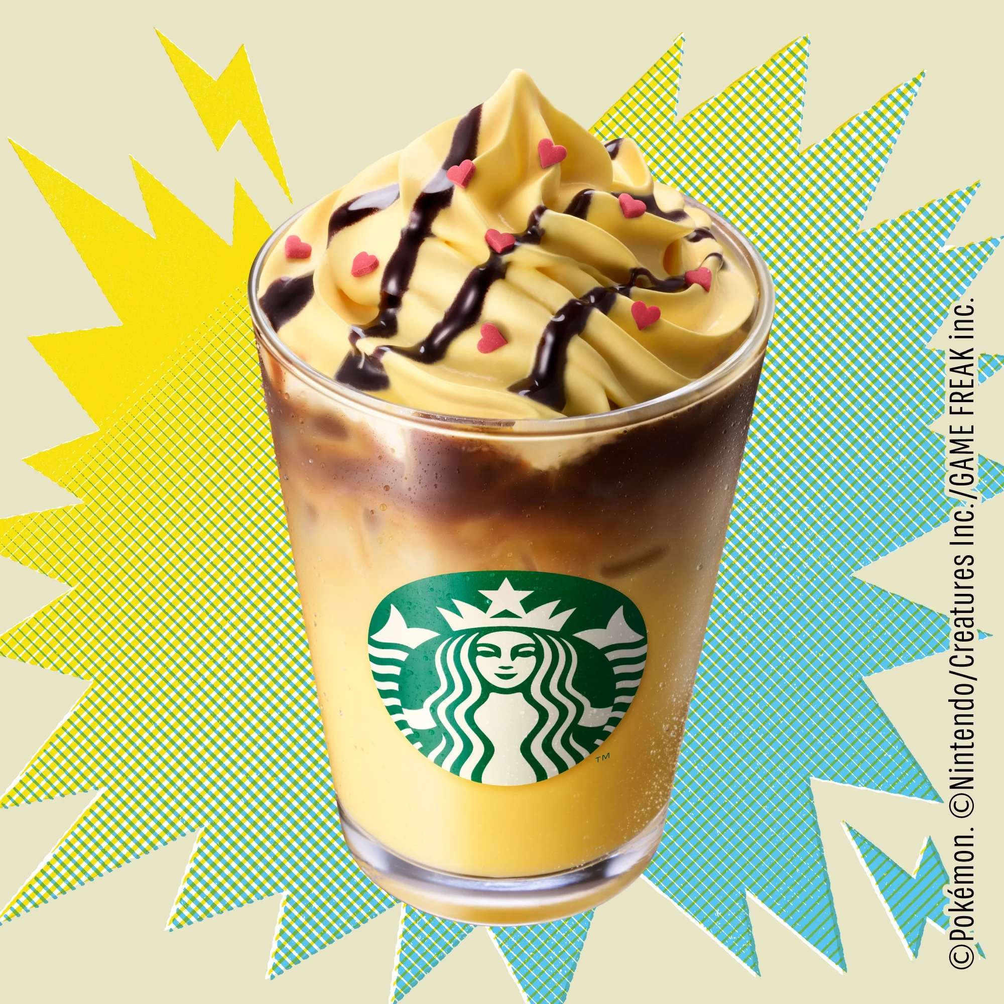 ピカチュウハニークリームラテ