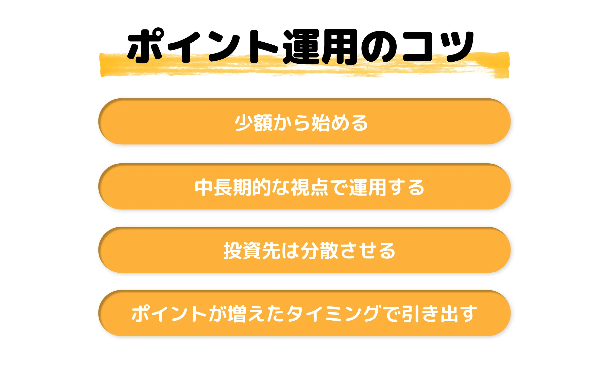 ポイント運用コツ