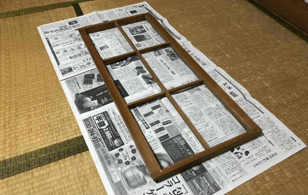 障子の貼り方