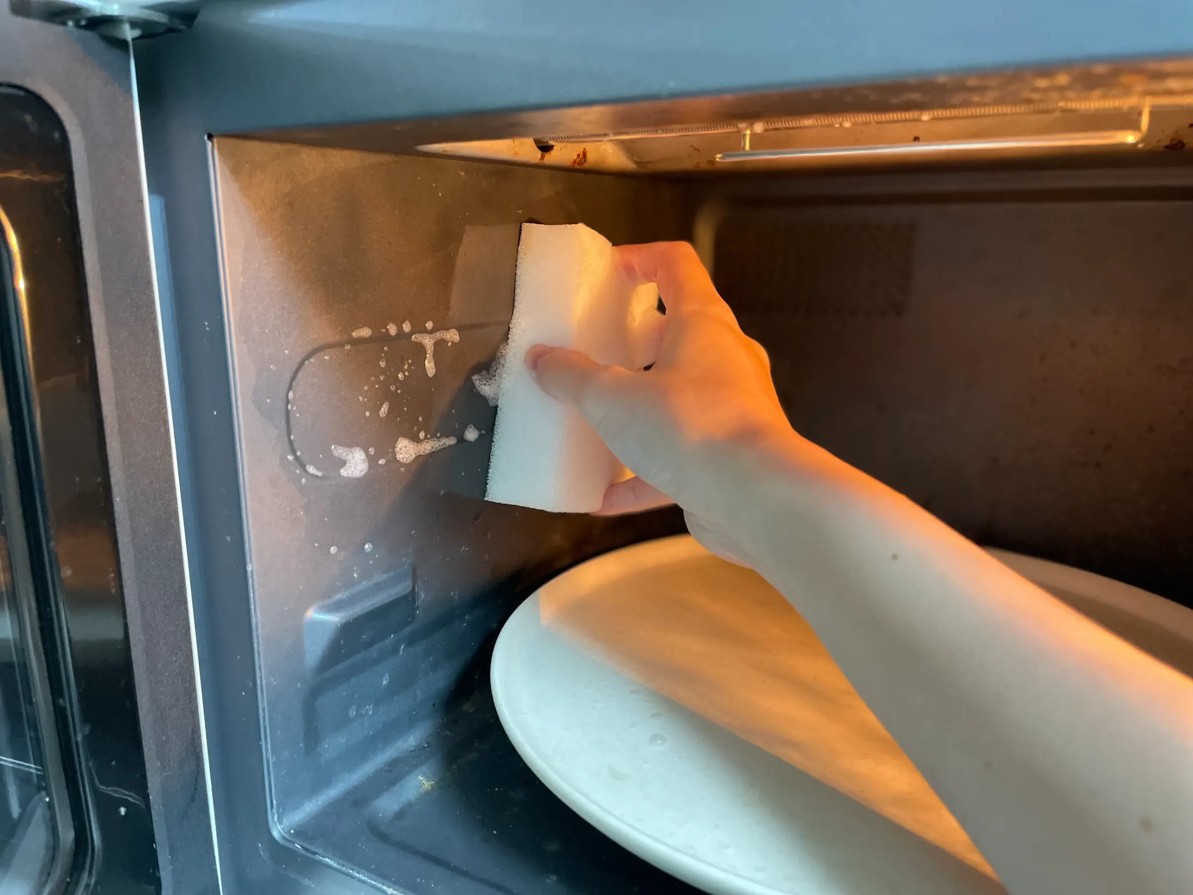 ダイソー電子レンジ掃除