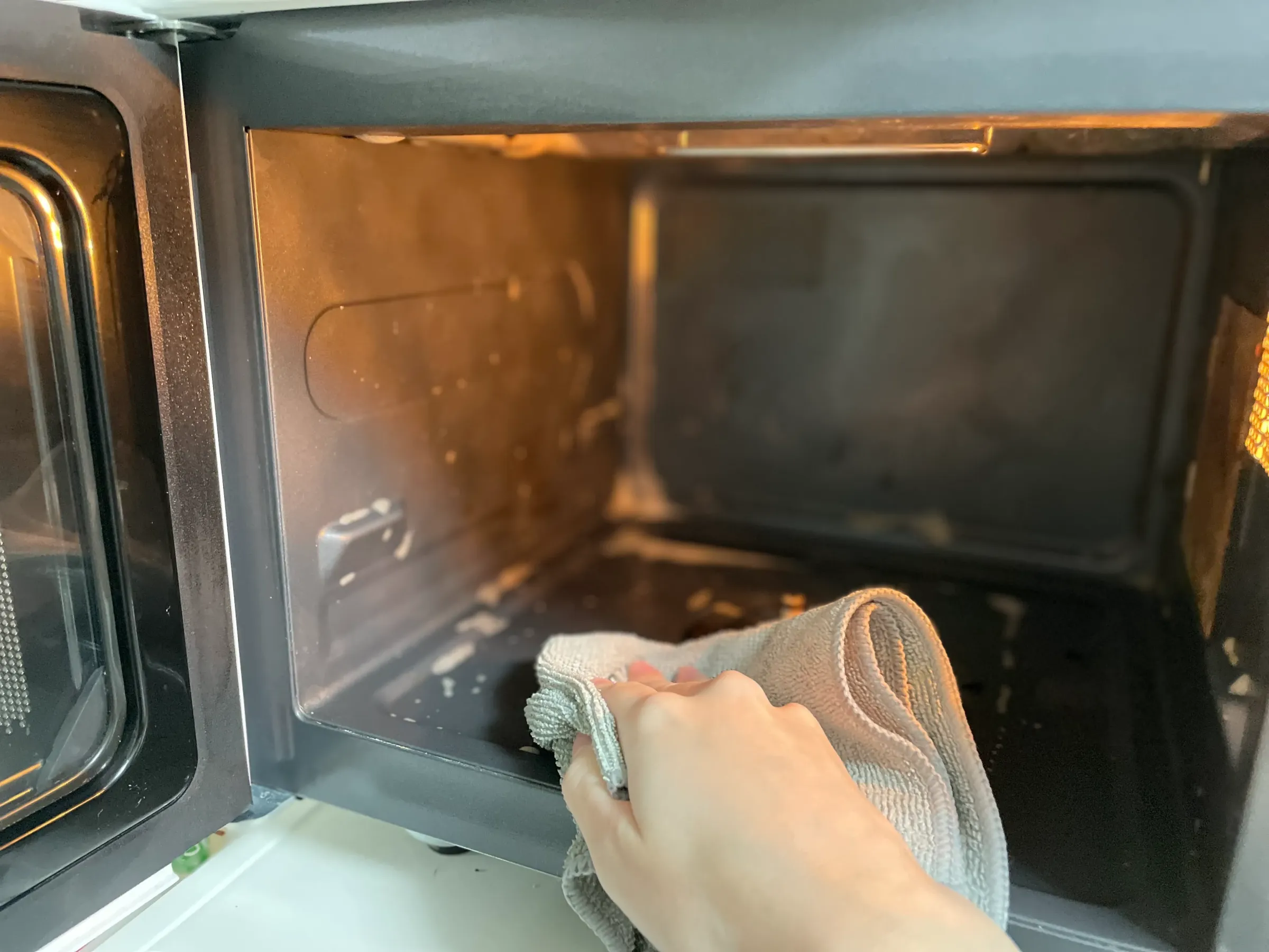 ダイソー電子レンジ掃除