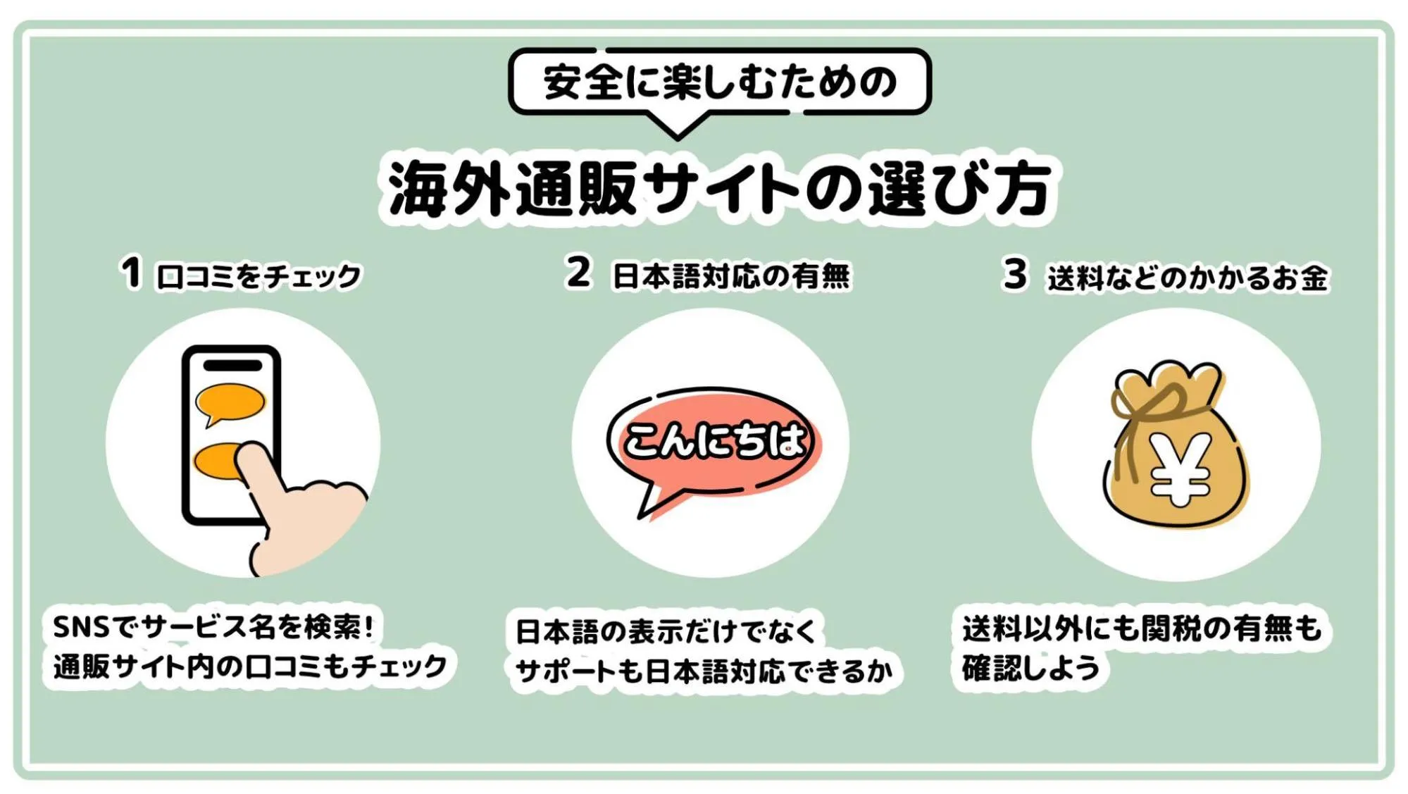海外通販サイト選び方
