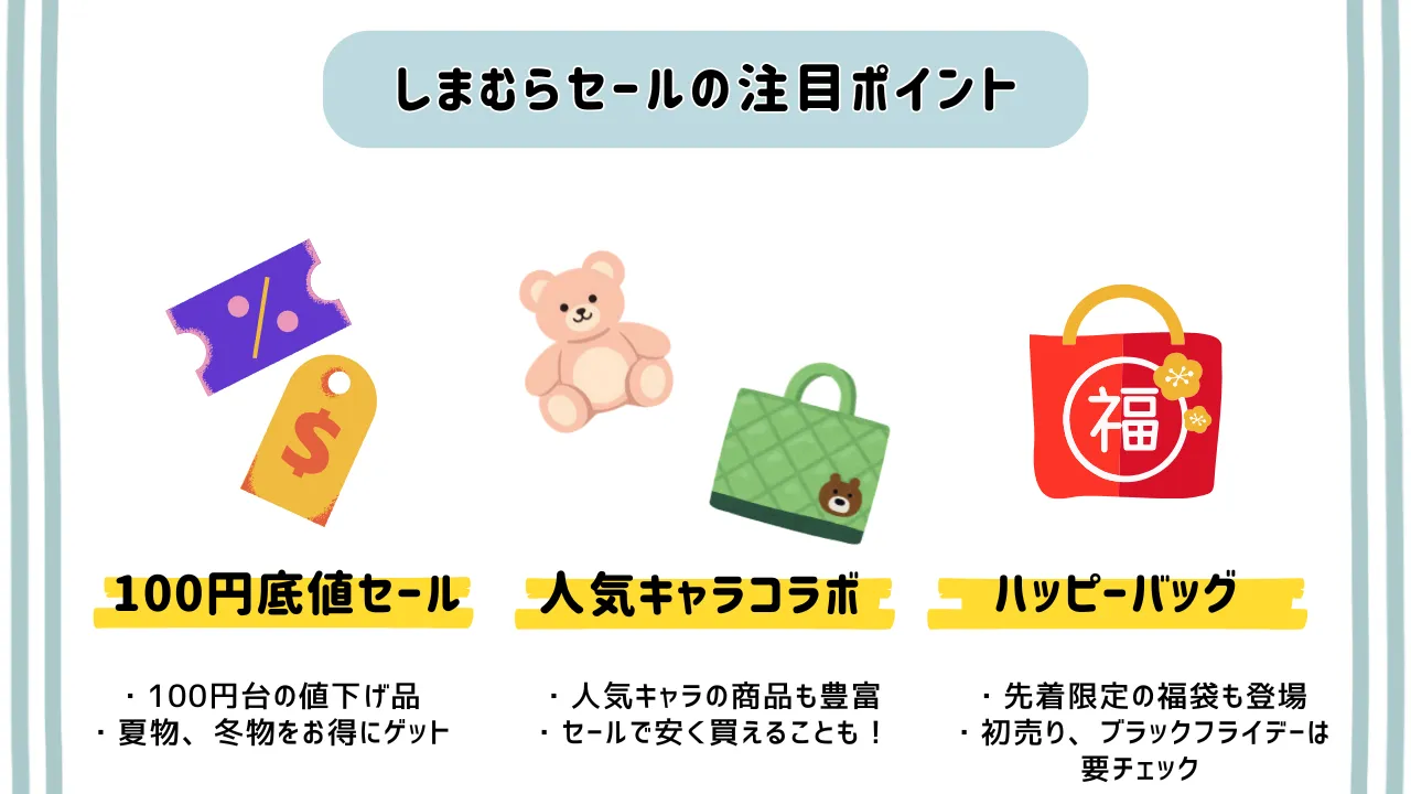  しまむらのセールのポイント