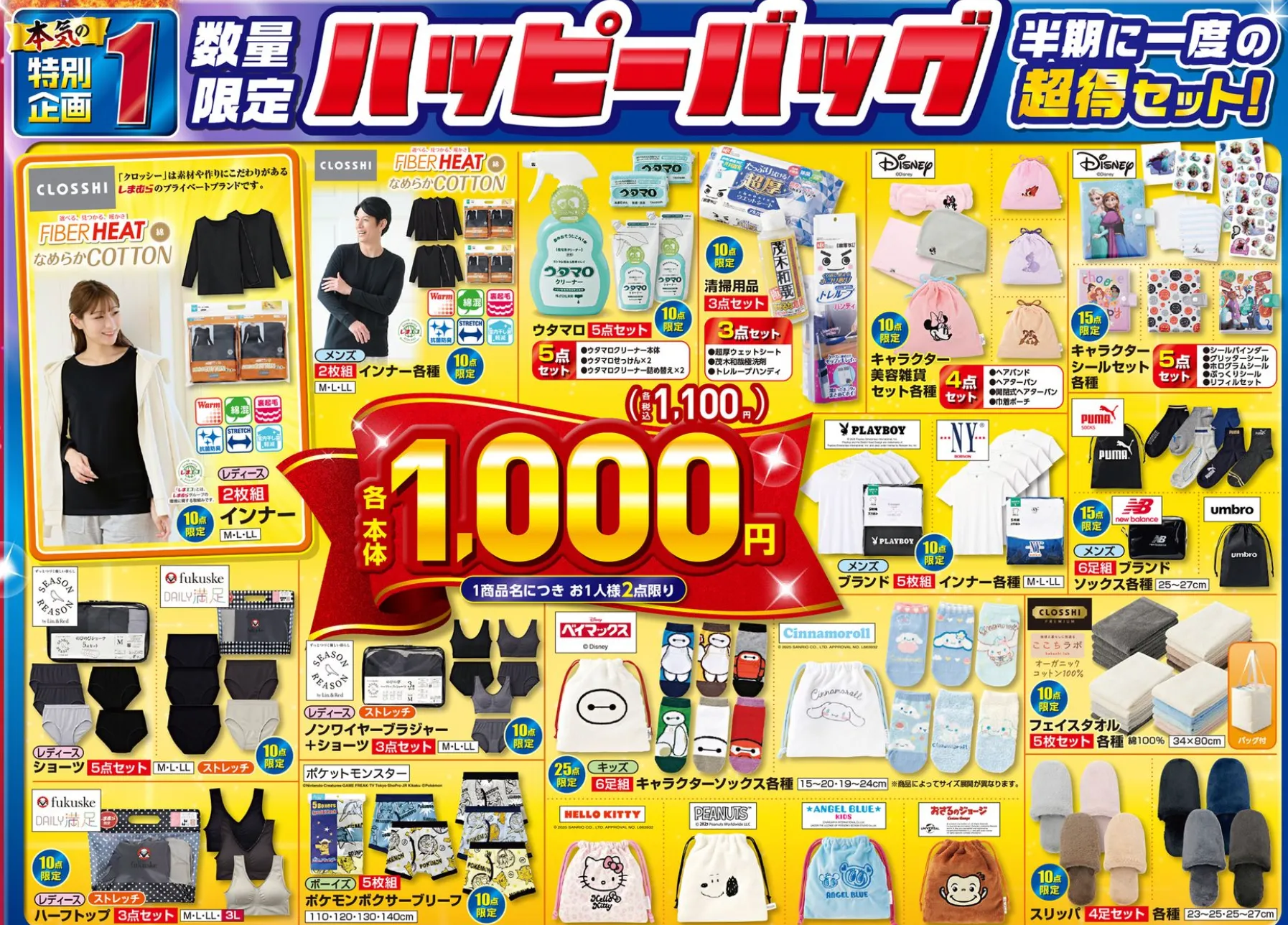 しまむらハッピーバッグ