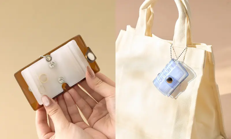 スリコブック型ジップバッグキーホルダーS