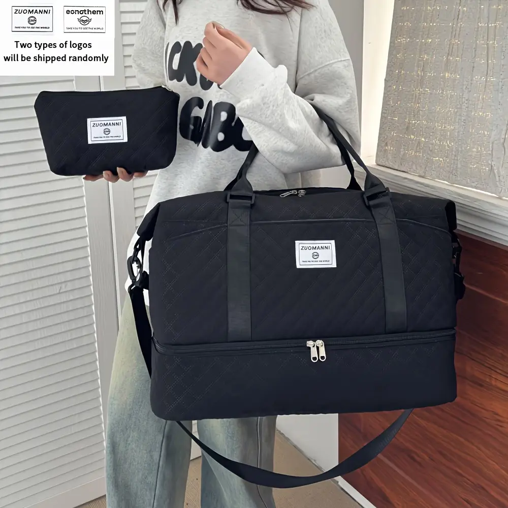 ポーチ付きシングルショルダーコンビネーションバッグ