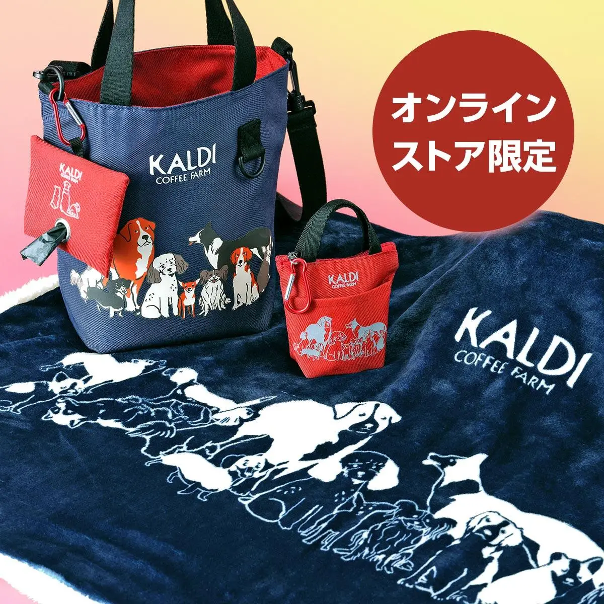 いぬの日おさんぽバッグ&ポーチ&ブランケットプレミアムセット