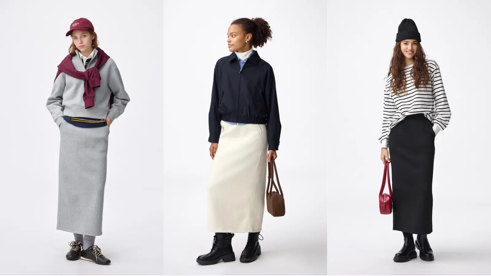 ヘビーウェイトスウェットナロースカート丈長め