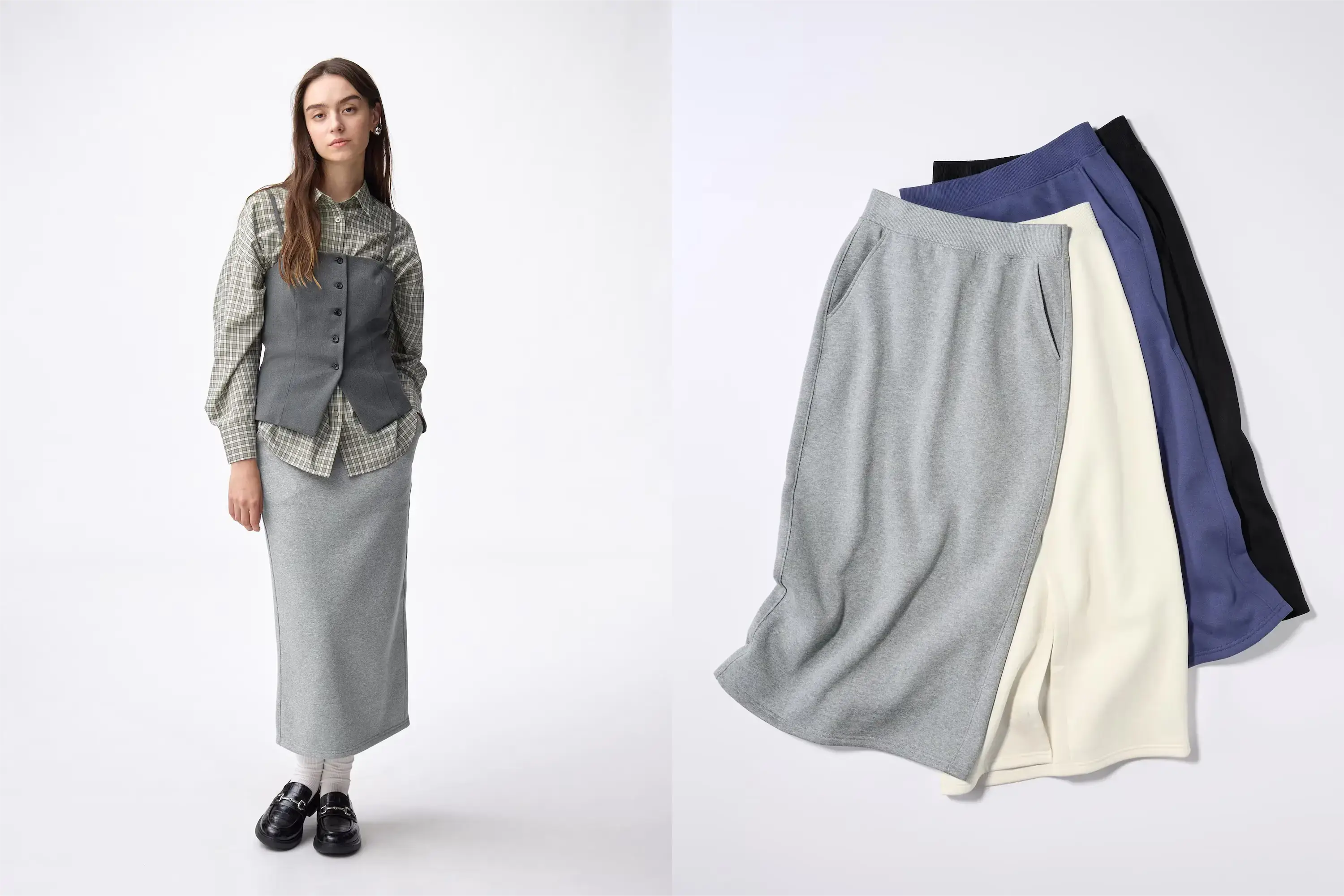 ヘビーウェイトスウェットナロースカート