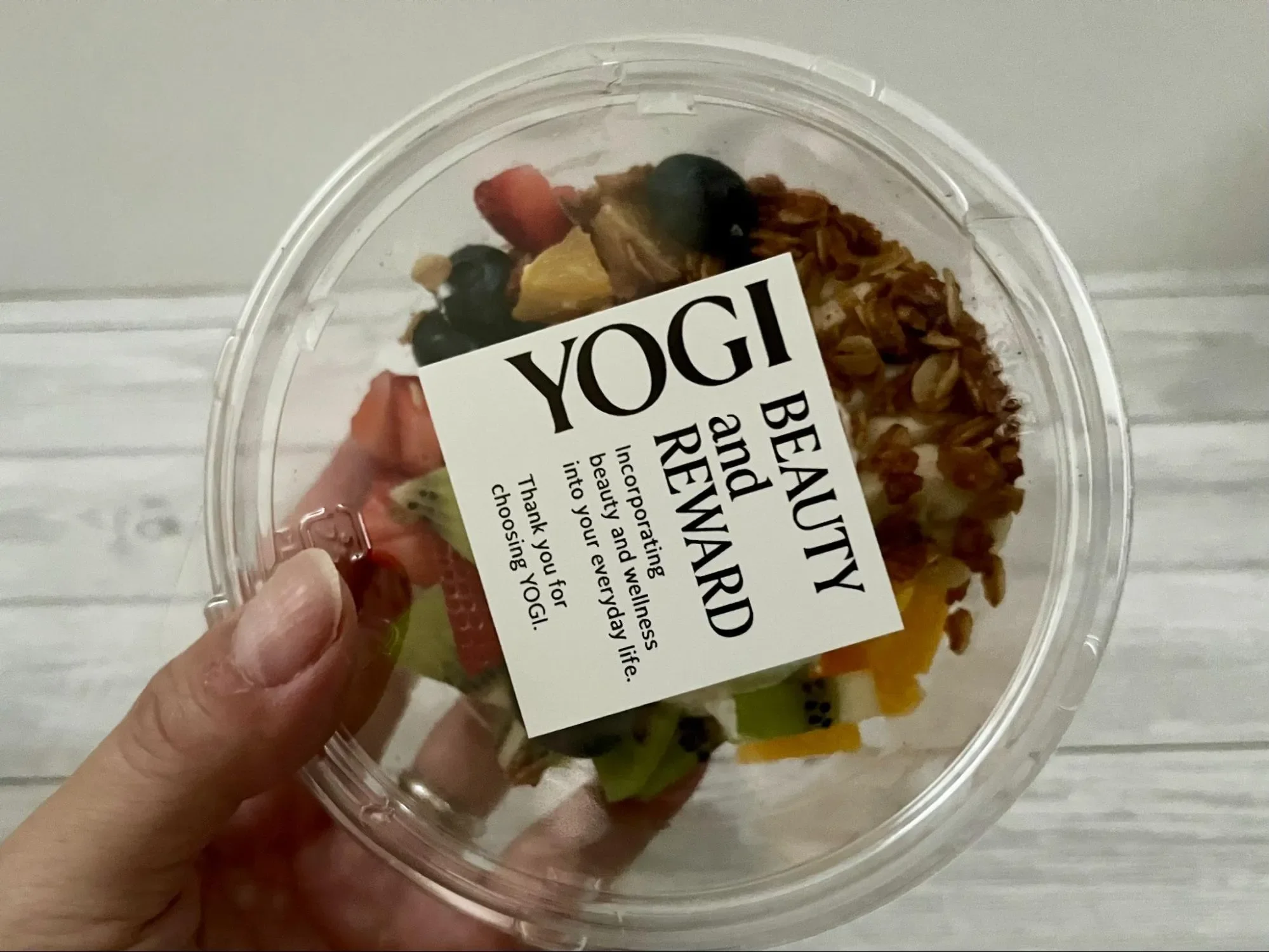 「YOGI」のテイクアウトしたメニューの実際の画像