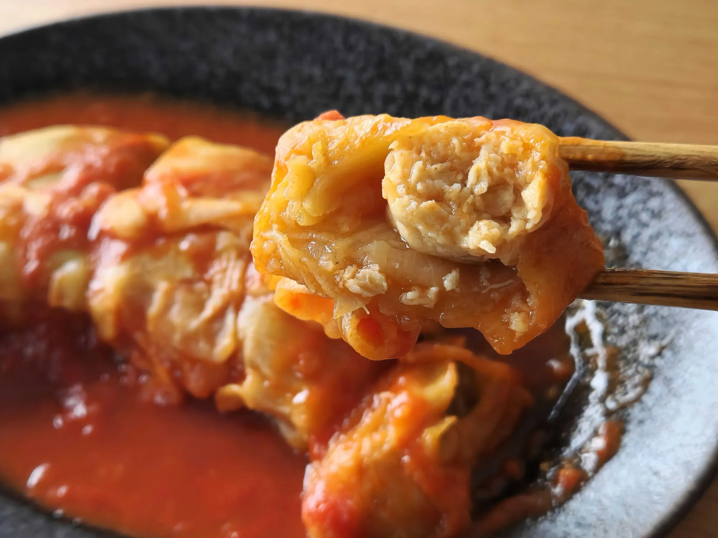 ロールキャベツのトマト煮中身
