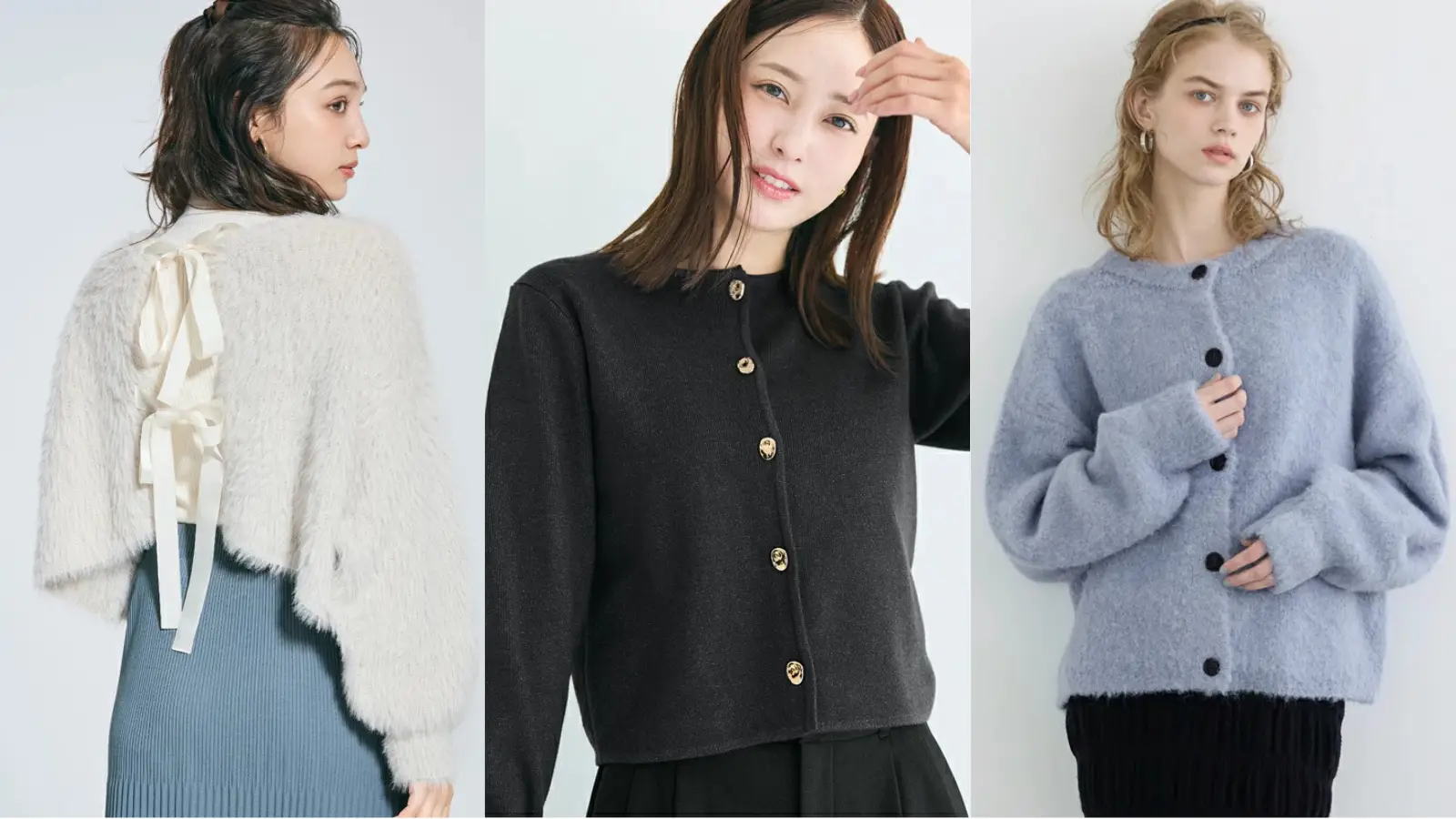 coca冬カーディガン