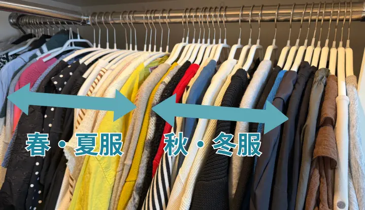 春夏秋冬衣類収納