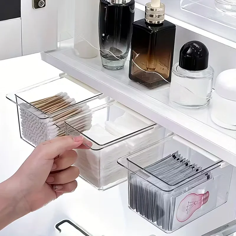 引き出し付き透明収納ボックス