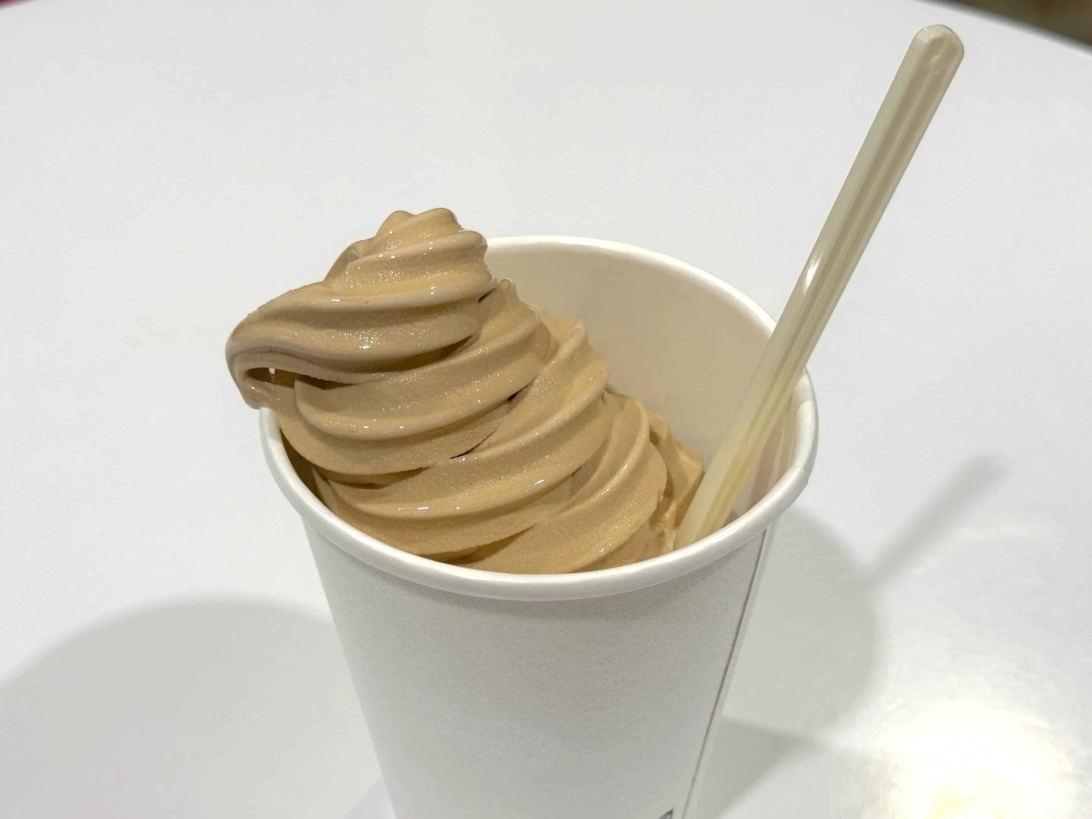 コストコほうじ茶ソフトクリーム