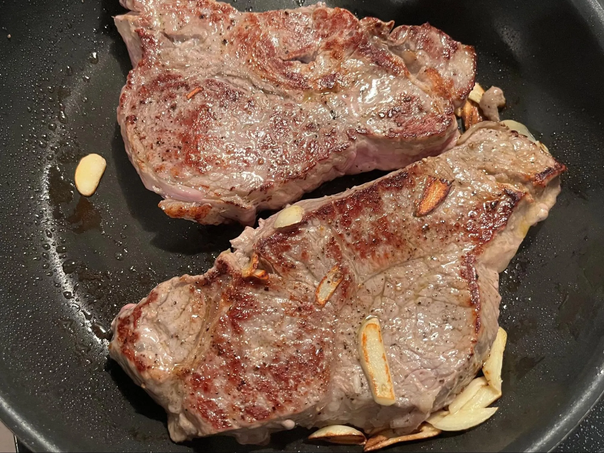 牛サーロインステーキの調理後の画像