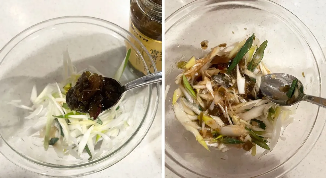 付け合わせの調理工程