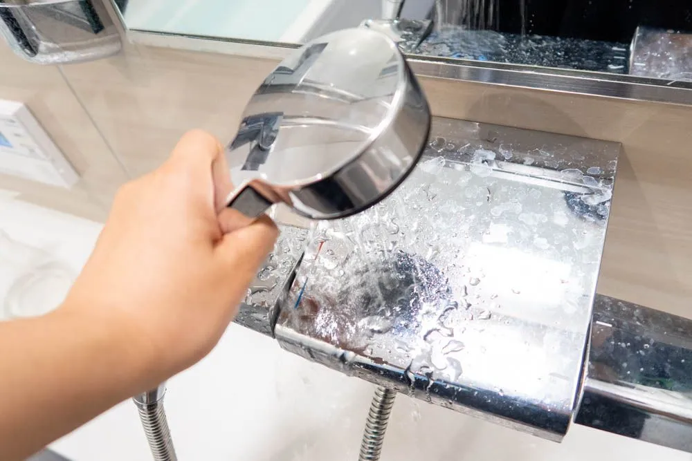 浴室内を軽く洗う