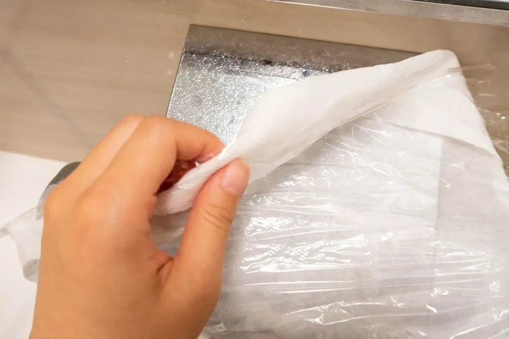 浴室の水垢掃除