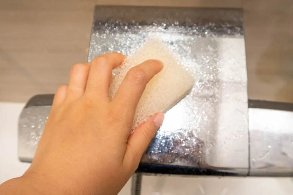 浴室の水垢掃除