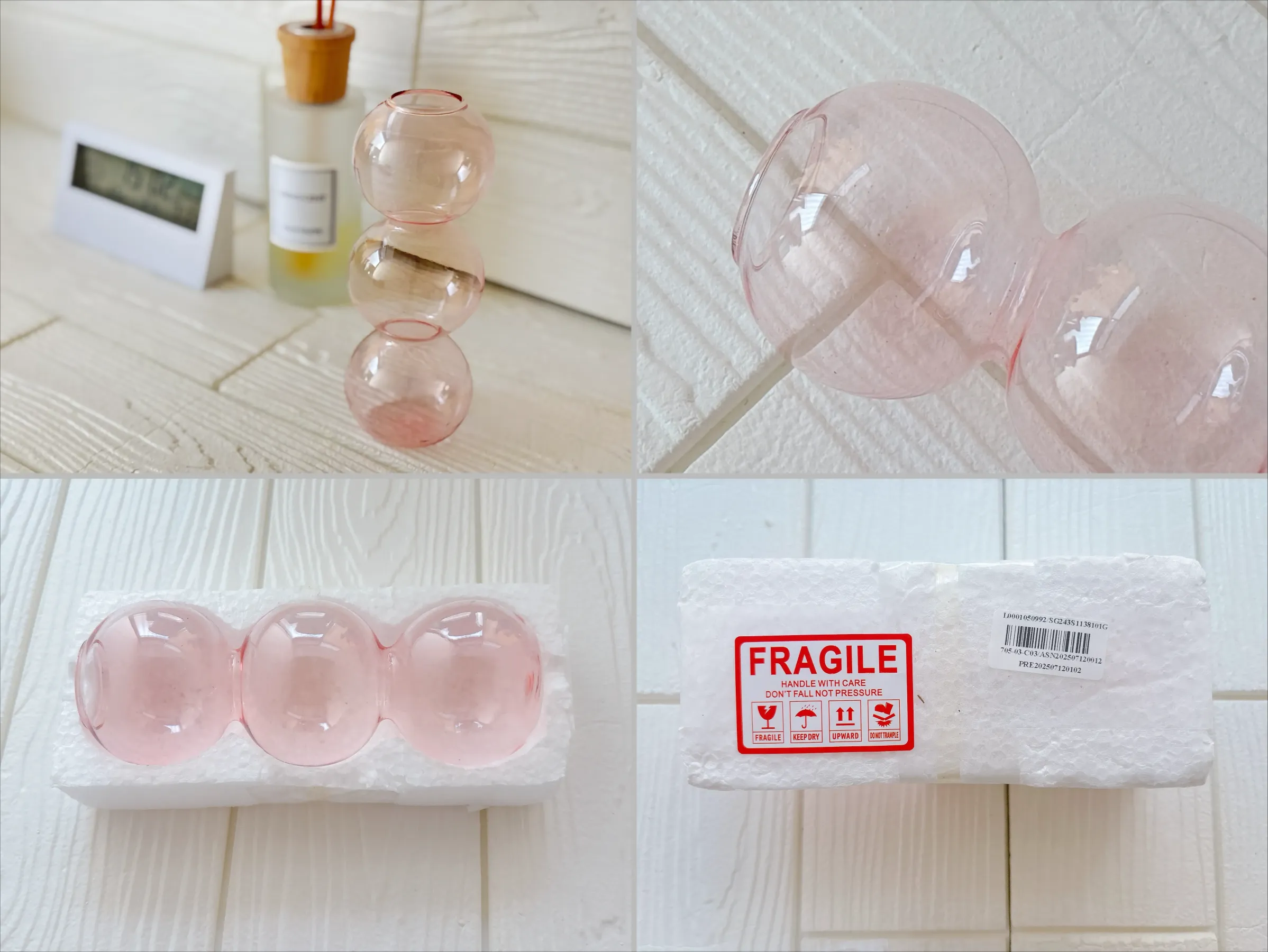 ガラス製フラワーベース