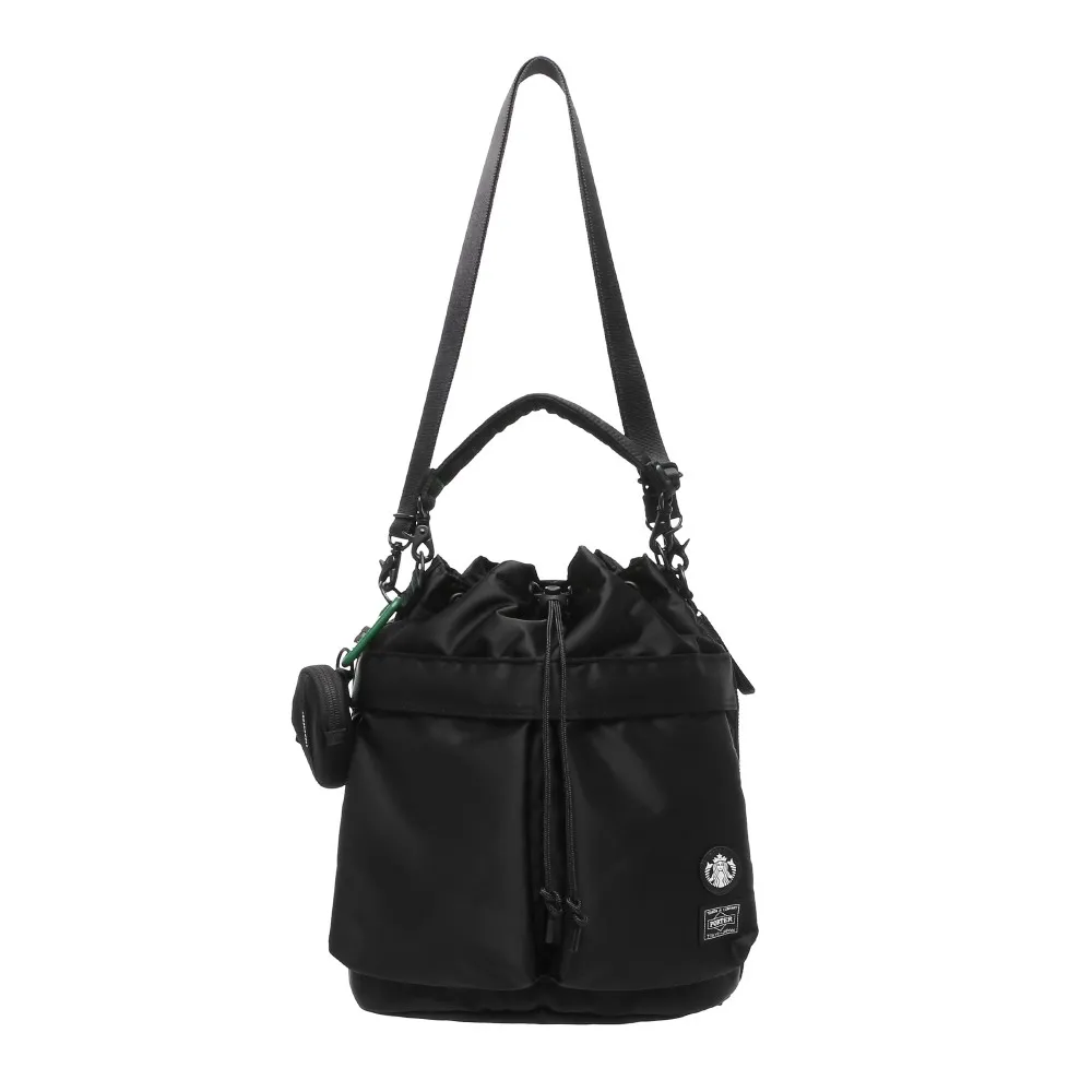 POTHER コーヒービーンシェイプ 2WAY ツールバッグ ブラック