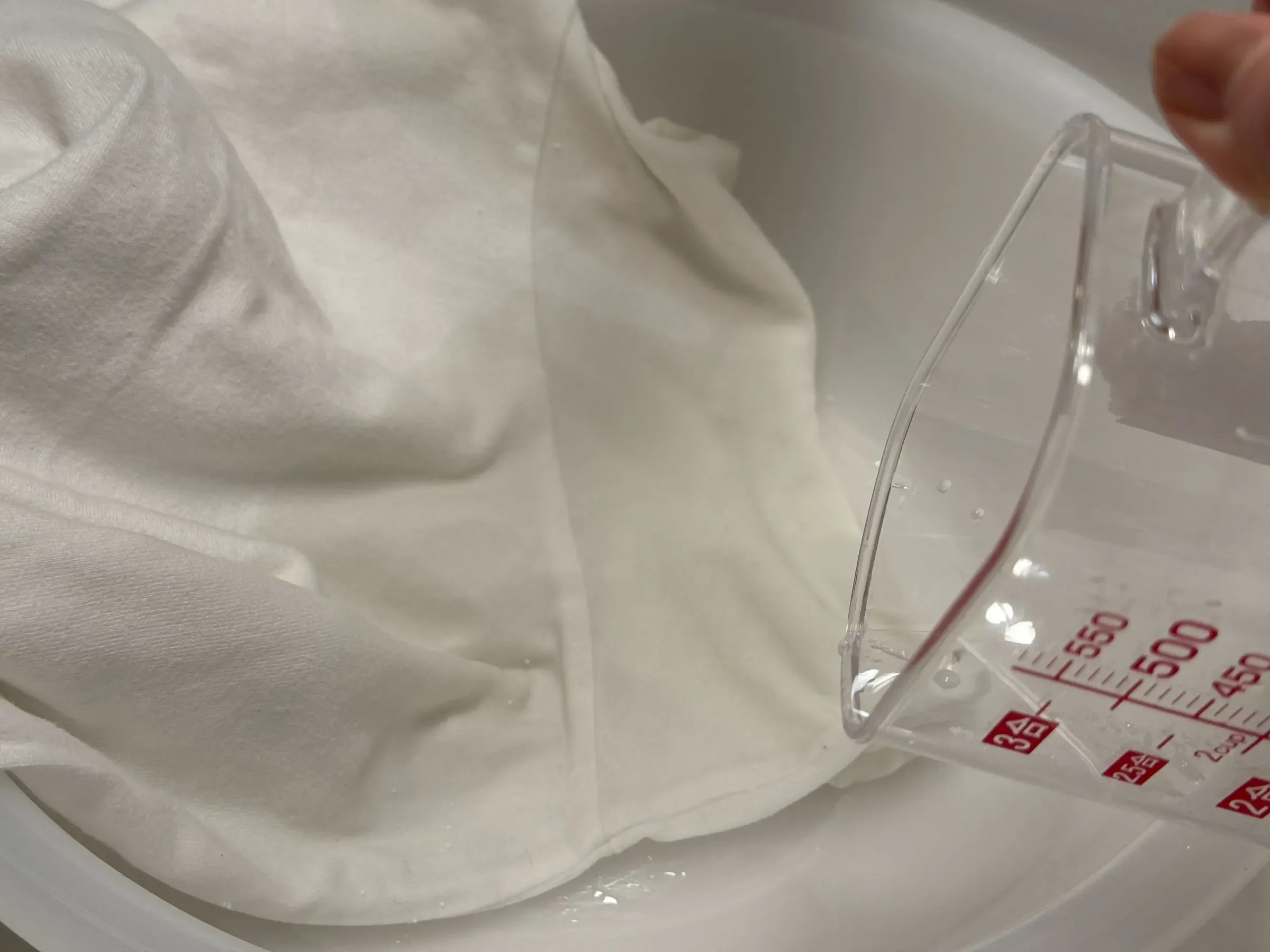 オキシクリーンを使った黄ばみ落とし