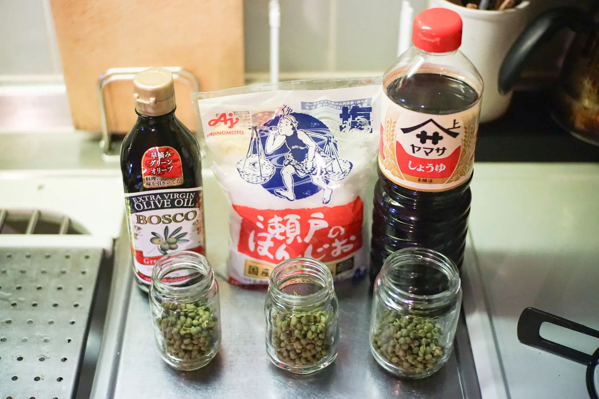 実山椒の仕込み