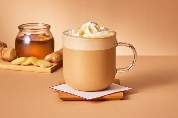 はちみつ生姜米糀ミルクラテ