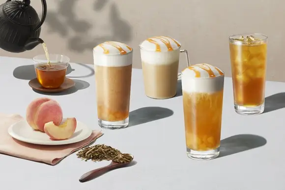 ほうじ茶と白桃のティービバレッジシリーズ