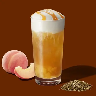 加賀棒ほうじ茶と白桃のムースティー