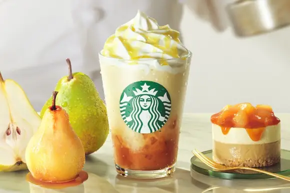 洋なし生キャラメルフラペチーノ