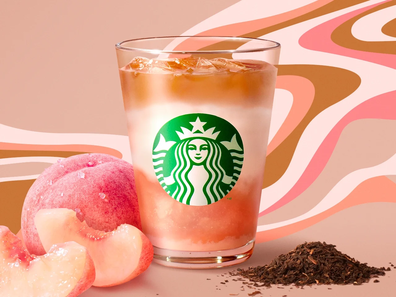 ピーチクリーミーティーラテ