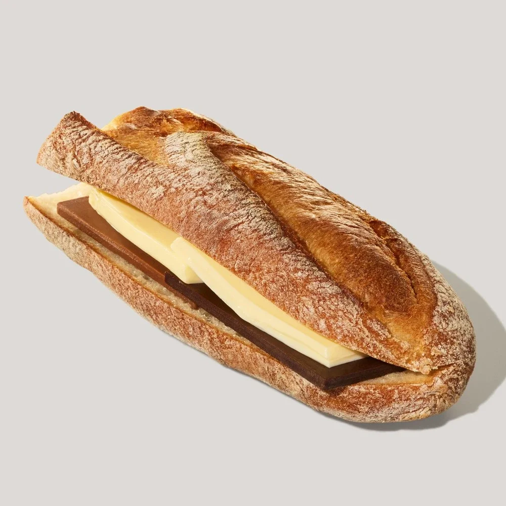 2種のチョコレート&バタースターバックスバゲットサンド