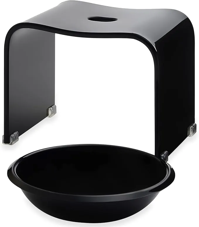 Kuai アクリル バスチェア ボウル セット 風呂椅子