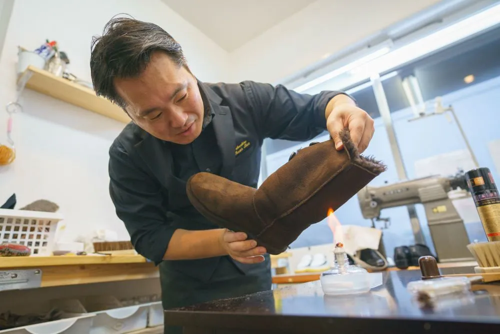 ムートンブーツのお手入れ