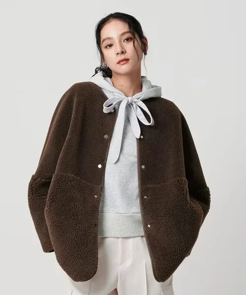 ボア×フェイクムートンリバーシブルジャケット