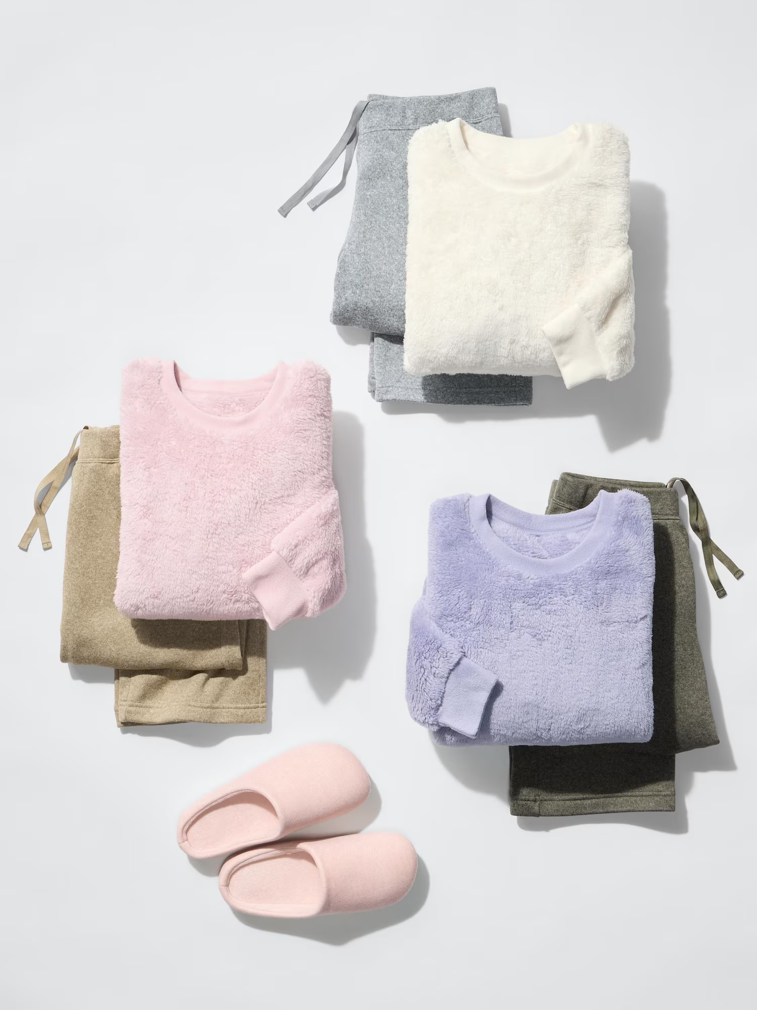 ユニクロファーリーフリースセットカラバリ