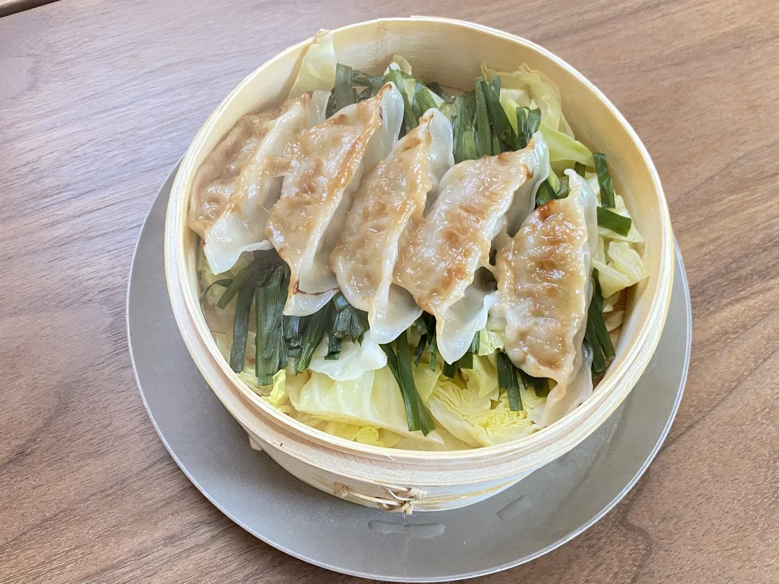 餃子のせいろ蒸し