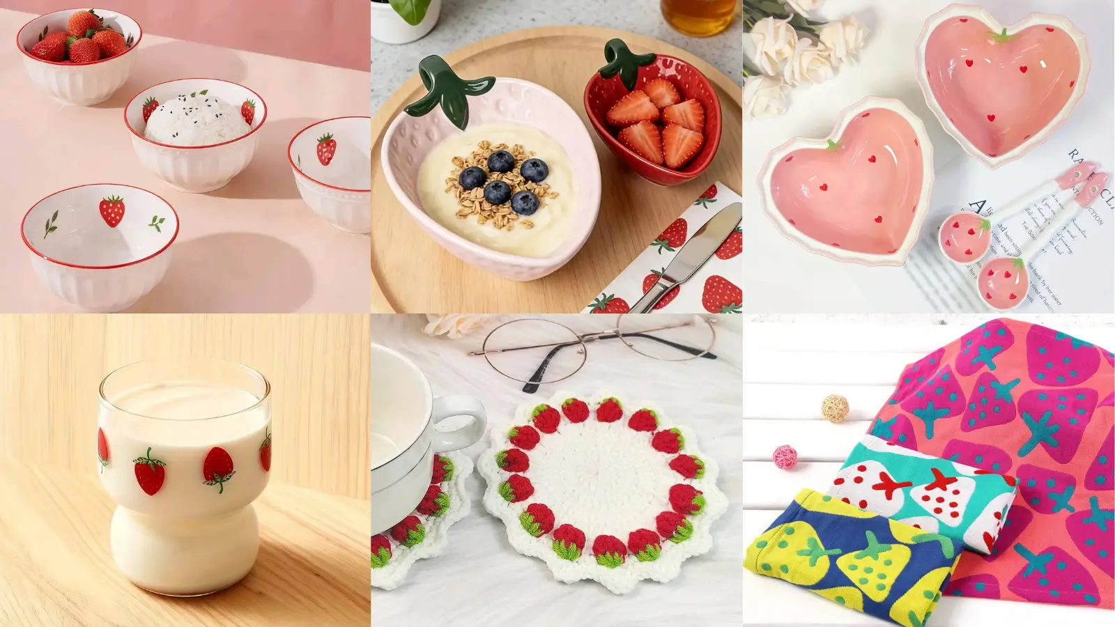 Temuイチゴモチーフキッチン雑貨