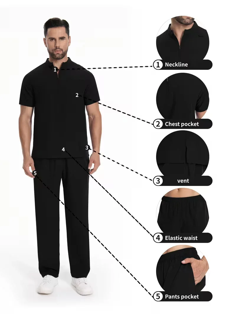 メンズ半袖作業着