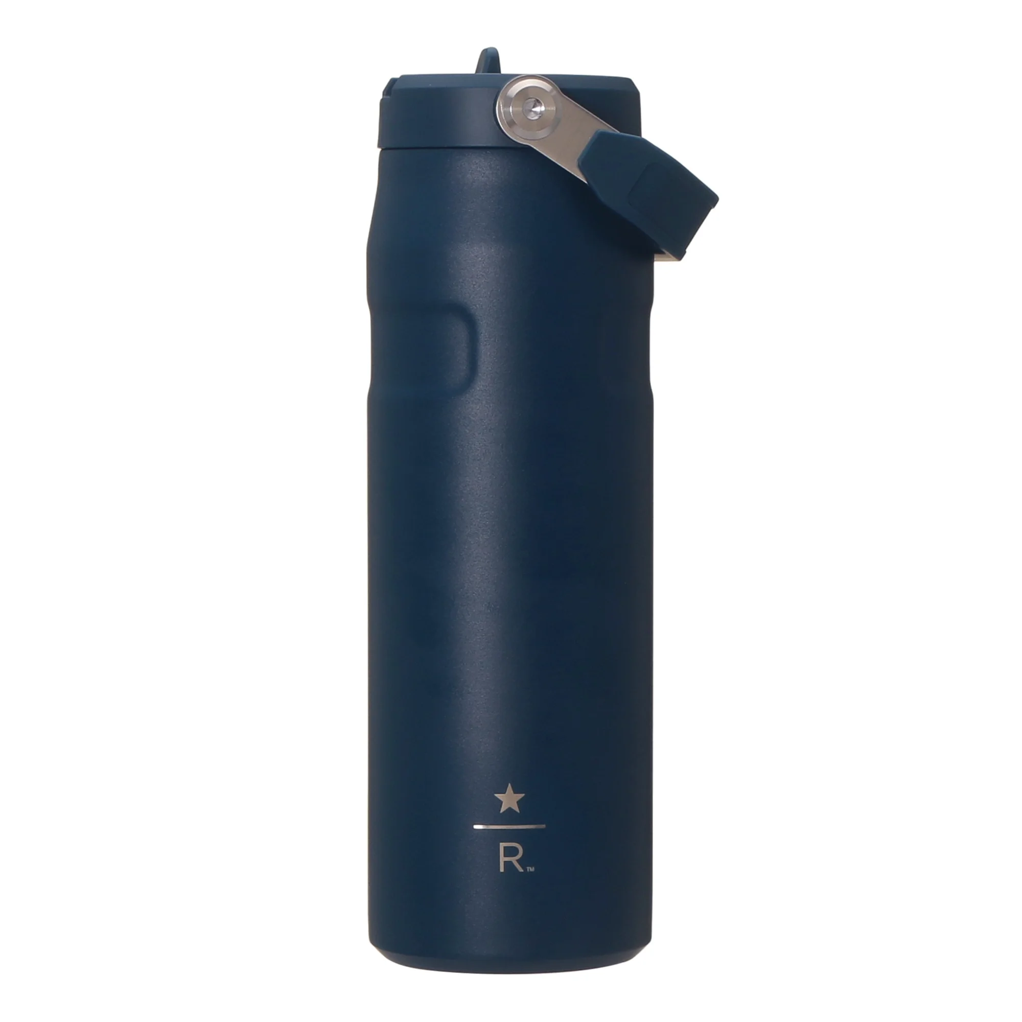 アイスフローフリップストローステンレスボトルブルー710ml