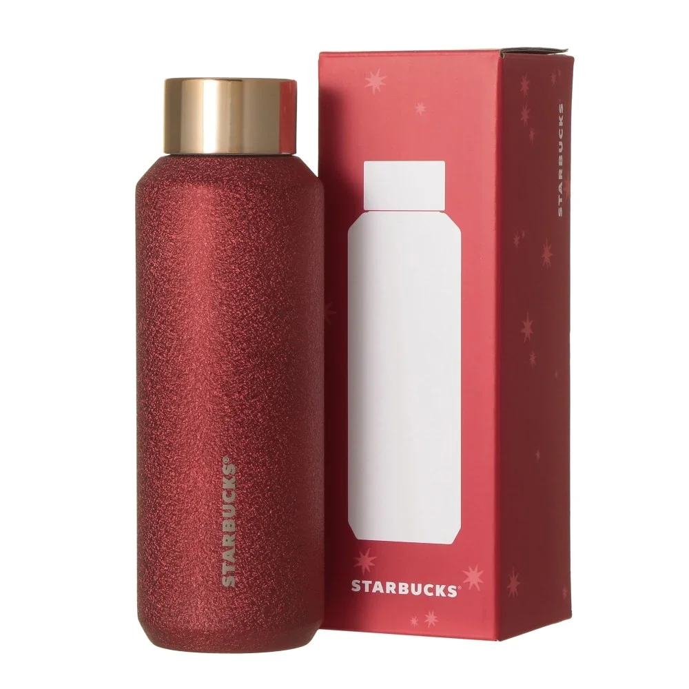 ギフトボックス入りステンレスボトルグリッターレッド473ml