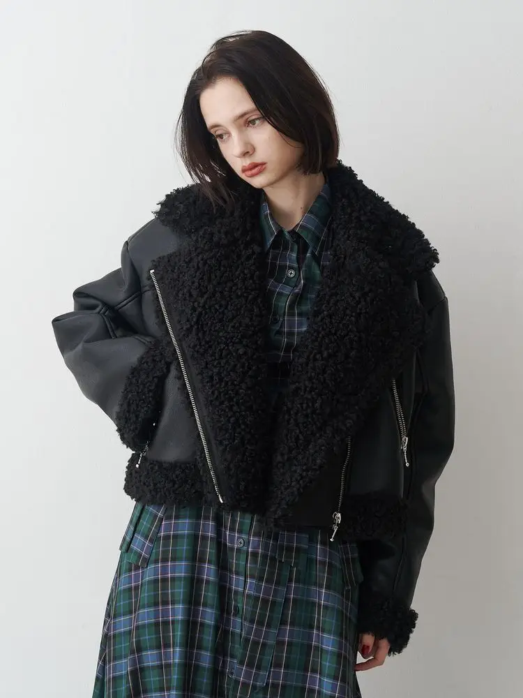 フェイクムートンショートジャケット