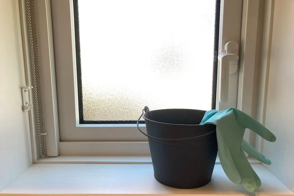 ベランダ掃除