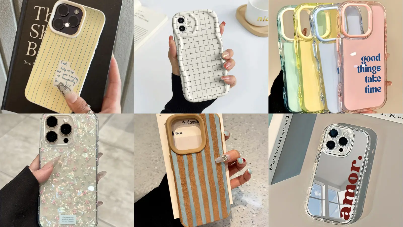 Temu韓国風スマホケース