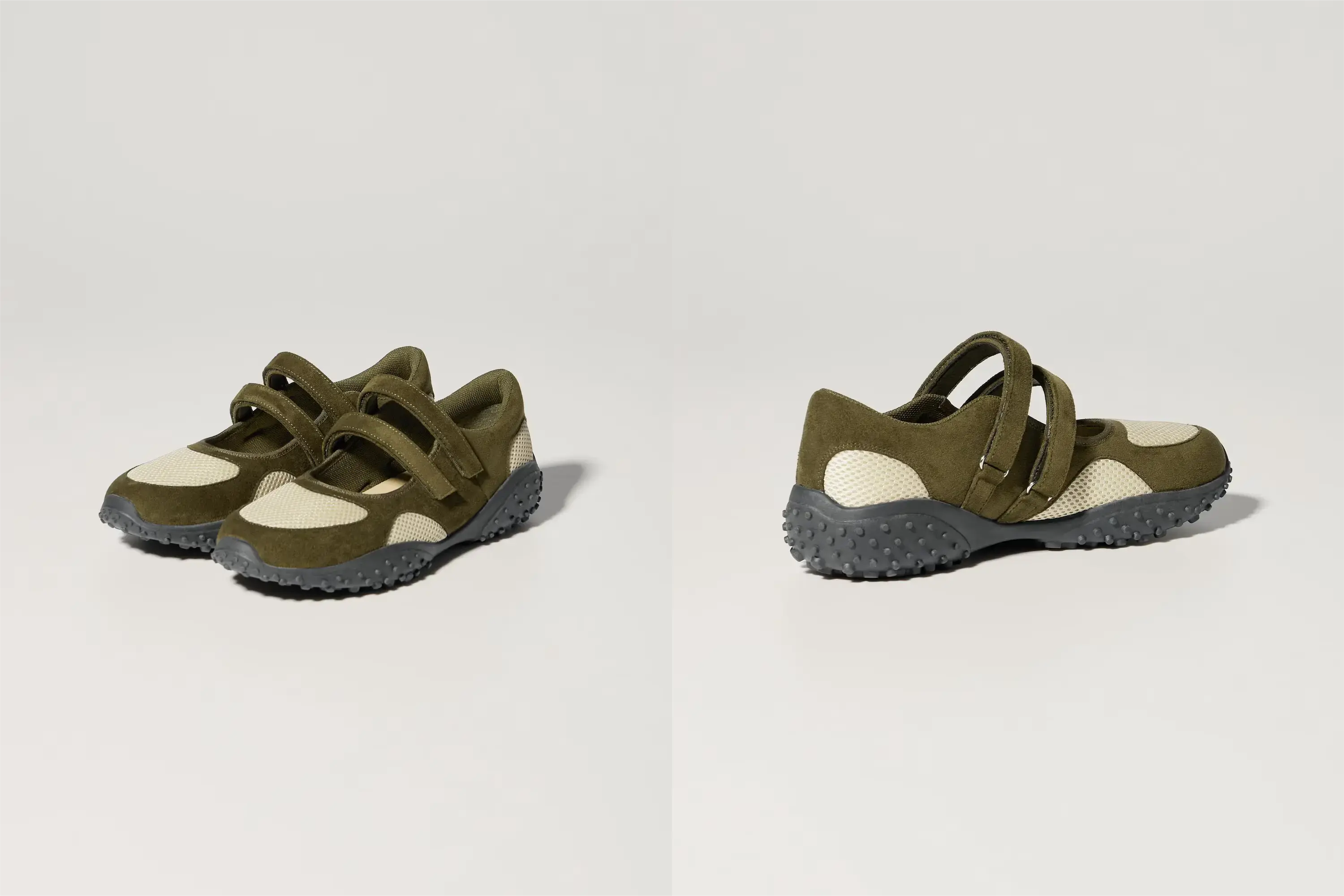 ダブルストラップバレエスニーカー