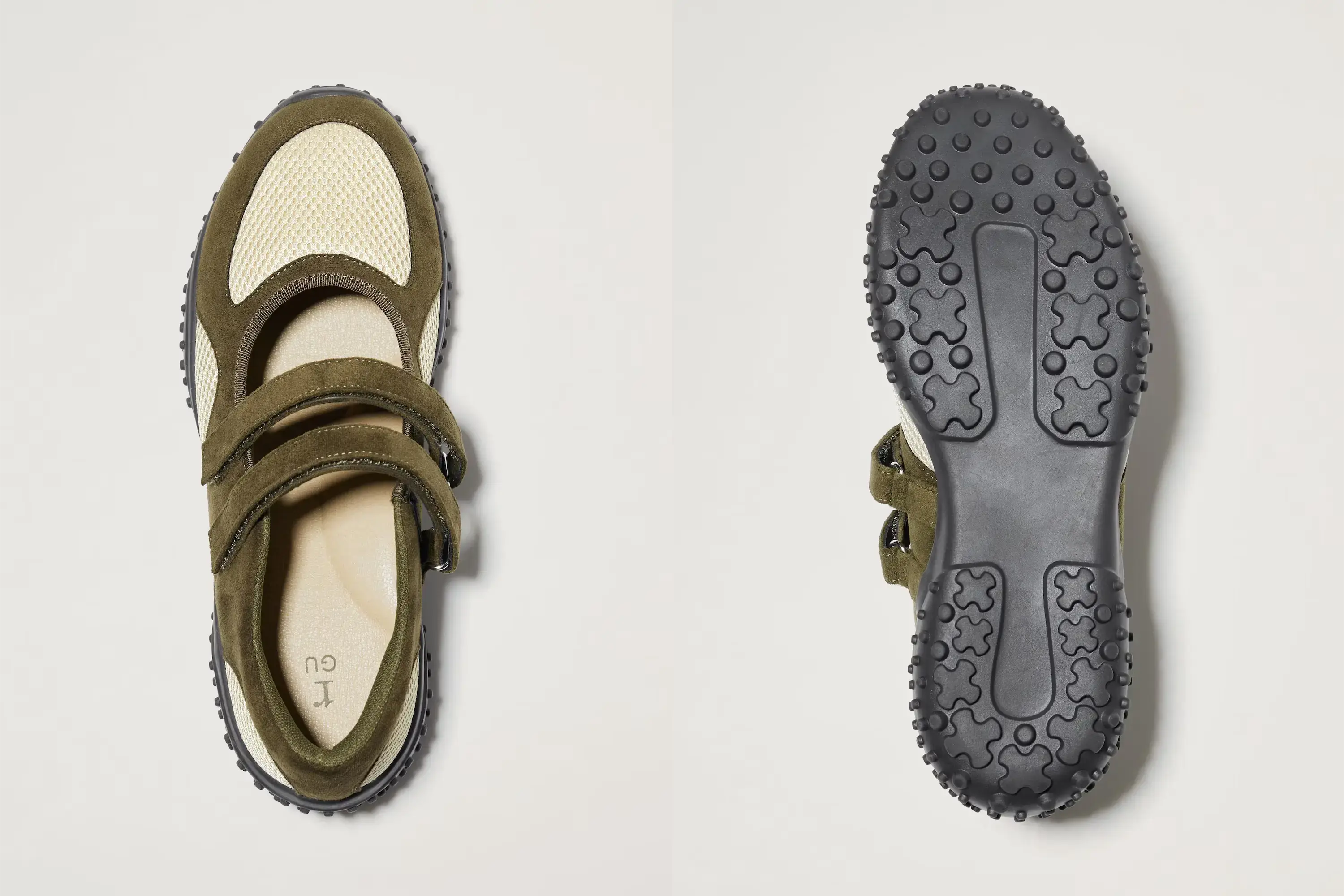 ダブルストラップバレエスニーカー