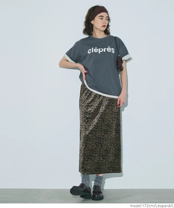 レオパードベロアスカート